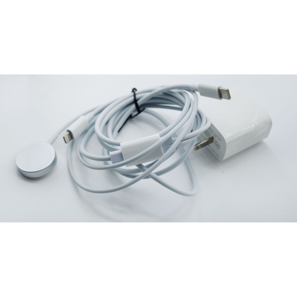 Apple Watch Magnetic Charger USB-C Cable and 20W Power Adapter Set ZYH-J1 White